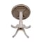 International Concepts Round 30 in Round Top Pedestal Table, 40.9 inH, Washed Gray Taupe, 30 in W, 30 in L, 40.9 in H K09-30RT-6B-2 - alternate 3